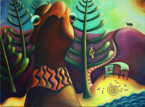'Harwood' oil on canvas, 1200mm x 900mm.