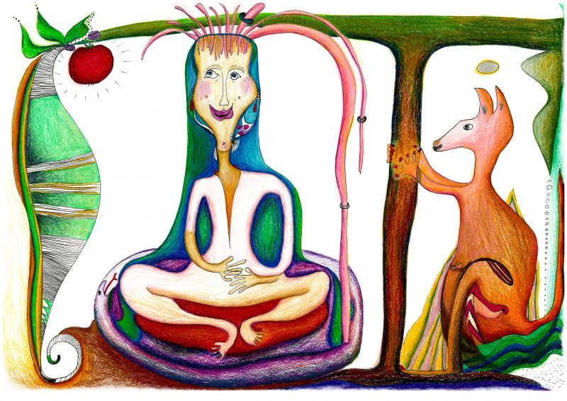 "The Long Pink Dred Touched the Purple Serpent"