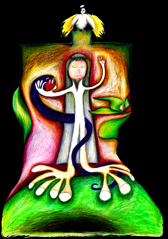 "Purple Serpent and Dove"